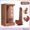 Renaissance By Blush® | DaVinci 8 Inch Realistic With Sliding Foreskin & Squeezable Balls (พร้อมส่ง)