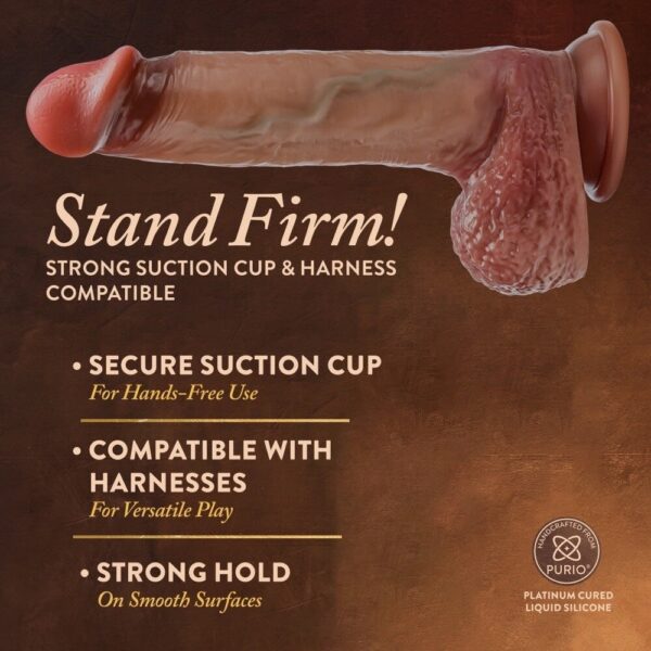 Renaissance By Blush® | Raphael 9.5 Inch Realistic With Sliding Foreskin & Squeezable Balls (พร้อมส่ง) - Image 4