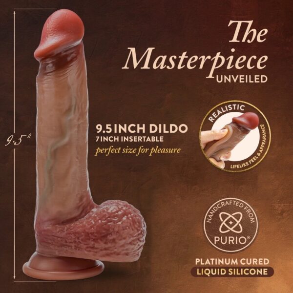 Renaissance By Blush® | Raphael 9.5 Inch Realistic With Sliding Foreskin & Squeezable Balls (พร้อมส่ง) - Image 5