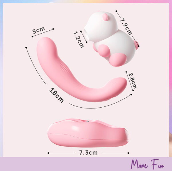 PAPA BEAR 2in1 Double Vibrating&Sucking (พร้อมส่ง) - Image 12