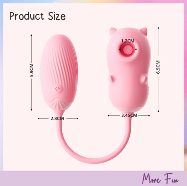 Tiny Pink Bear 2in1 Sucking&Vibrating (พร้อมส่ง) - Image 7