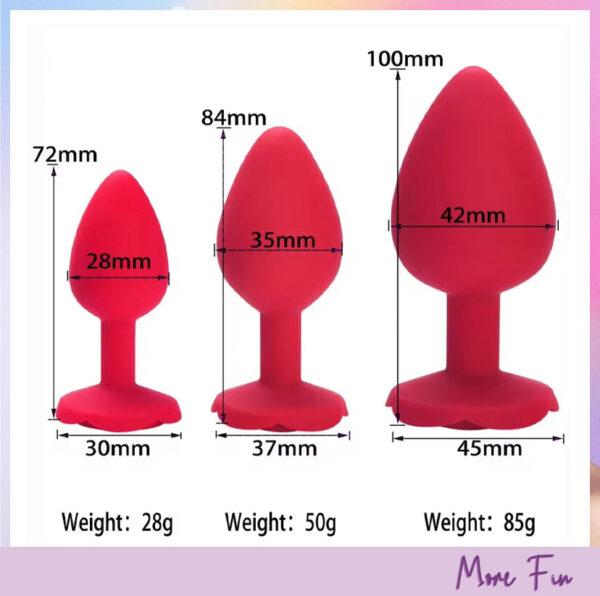 Rose Anal Plug Set 3 size (พร้อมส่ง) - Image 6