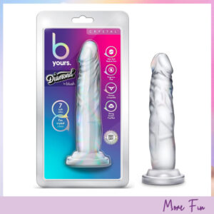 B Yours Diamond By Blush® | Crystal Realistic Clear 7.5-Inch Long Dildo (พร้อมส่ง)