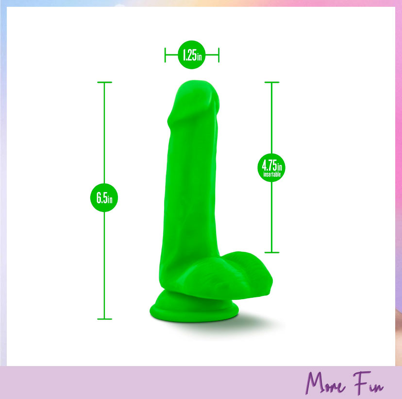 Blush Neo Elite 6.5" Realistic Silicone Dildo Green (พร้อมส่ง) - Image 3