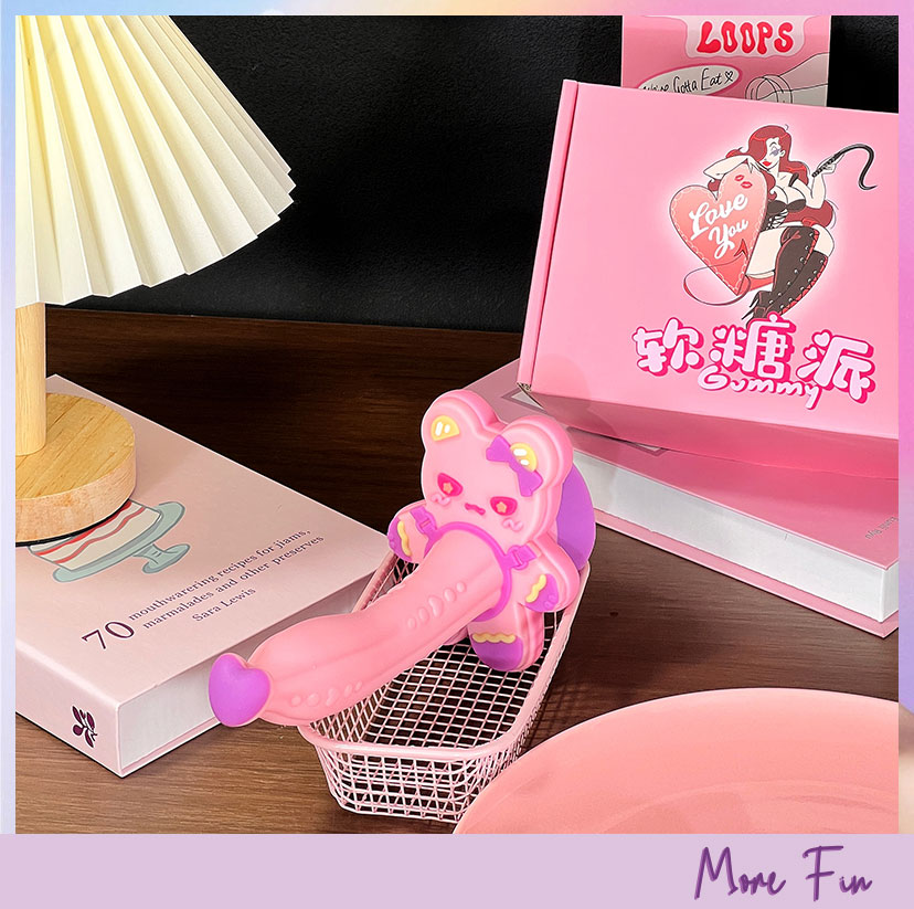 Gummy Princess Bear Premium Dual Density Silicone Dildo (พร้อมส่ง) - Image 2