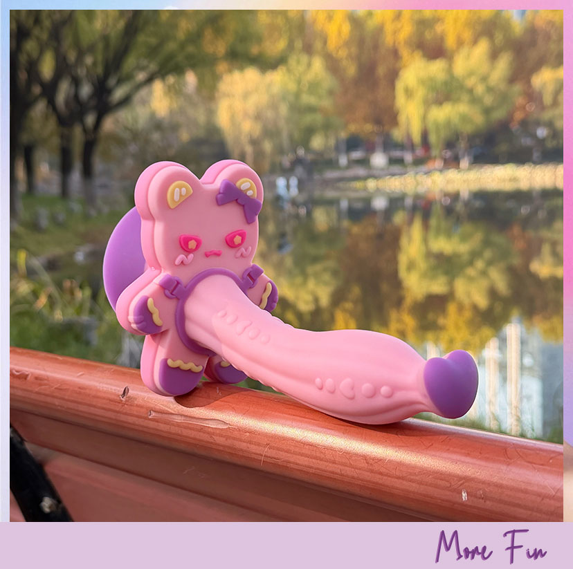 Gummy Princess Bear Premium Dual Density Silicone Dildo (พร้อมส่ง) - Image 3