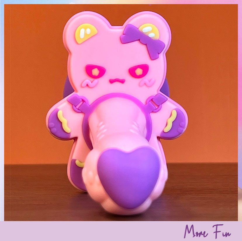 Gummy Princess Bear Premium Dual Density Silicone Dildo (พร้อมส่ง) - Image 5